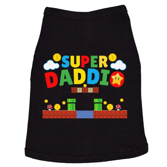 Super Dad Funny Dad Father's Day Gamer Daddy Super Daddio Doggie Tank