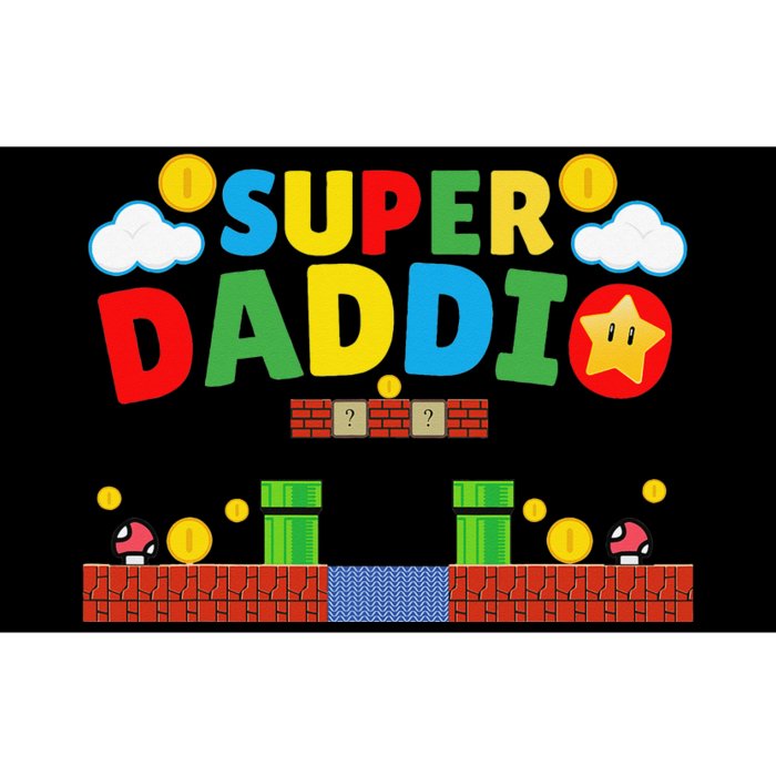 Super Dad Funny Dad Father's Day Gamer Daddy Super Daddio Bumper Sticker