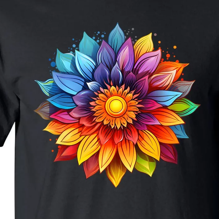 Sunflower Design For Women Men Flower Graphic Tall T-Shirt