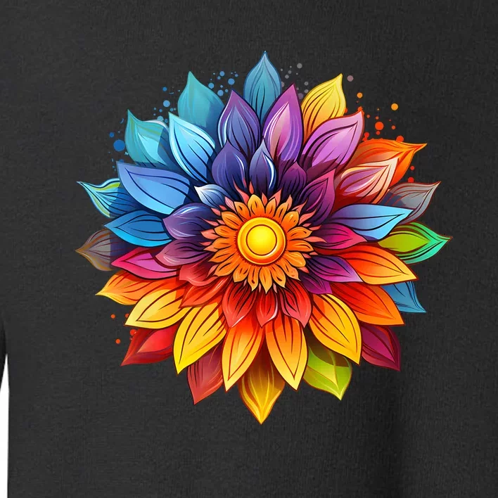 Sunflower Design For Women Men Flower Graphic Toddler Sweatshirt