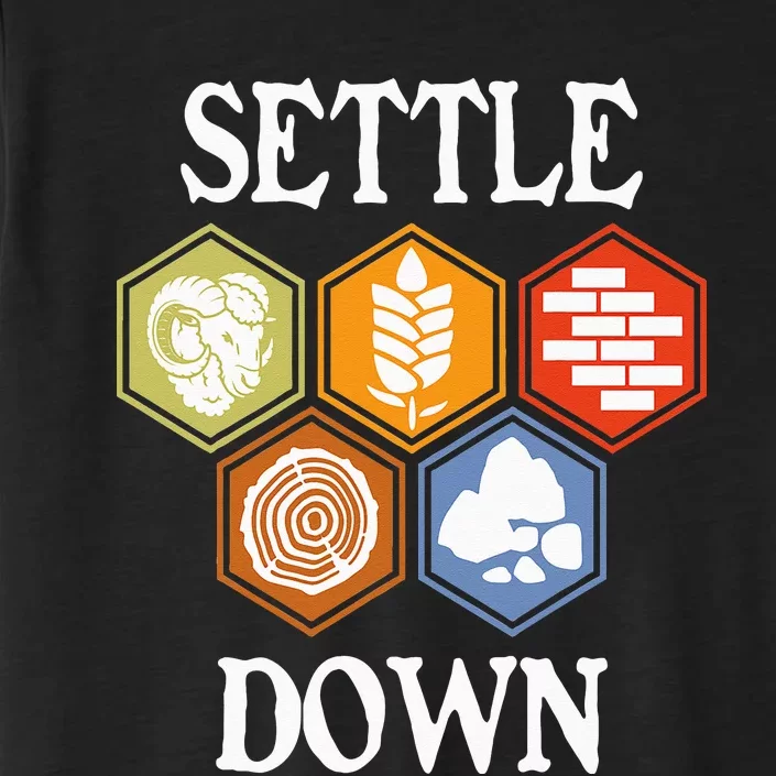 Settle Down Funny Tabletop Game Night Board Gaming ChromaSoft Performance T-Shirt