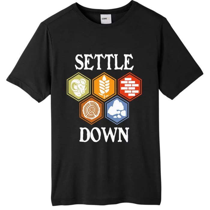 Settle Down Funny Tabletop Game Night Board Gaming ChromaSoft Performance T-Shirt