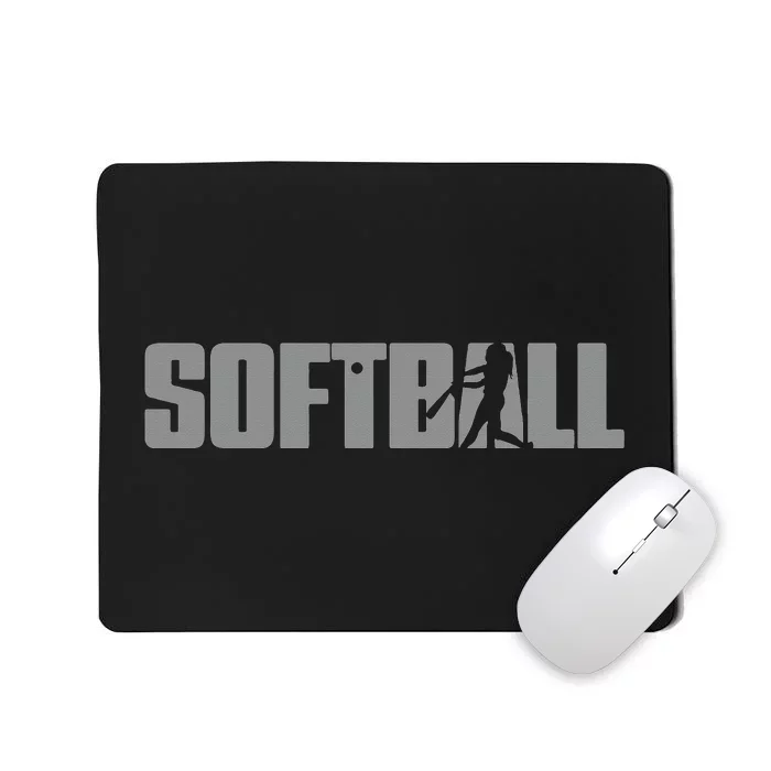 Softball Design for  Who Love Softball Mousepad