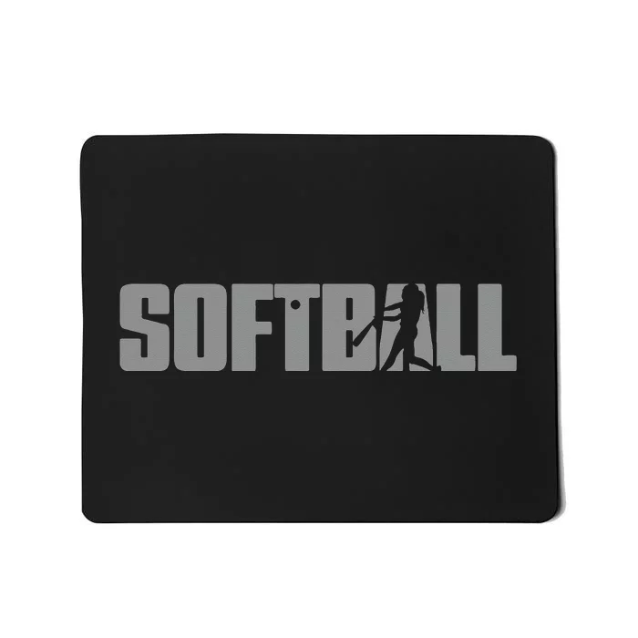 Softball Design for  Who Love Softball Mousepad