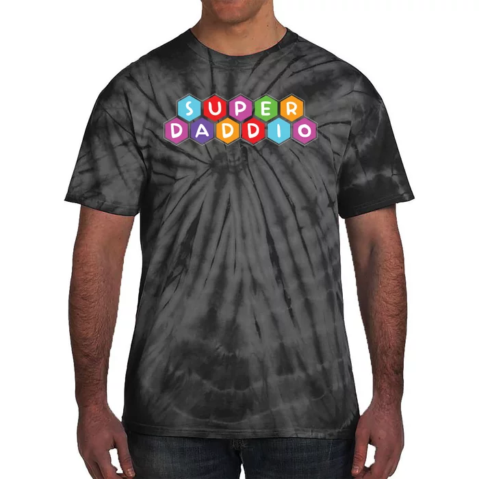 Super Daddio Funny Dad Gift Tie-Dye T-Shirt