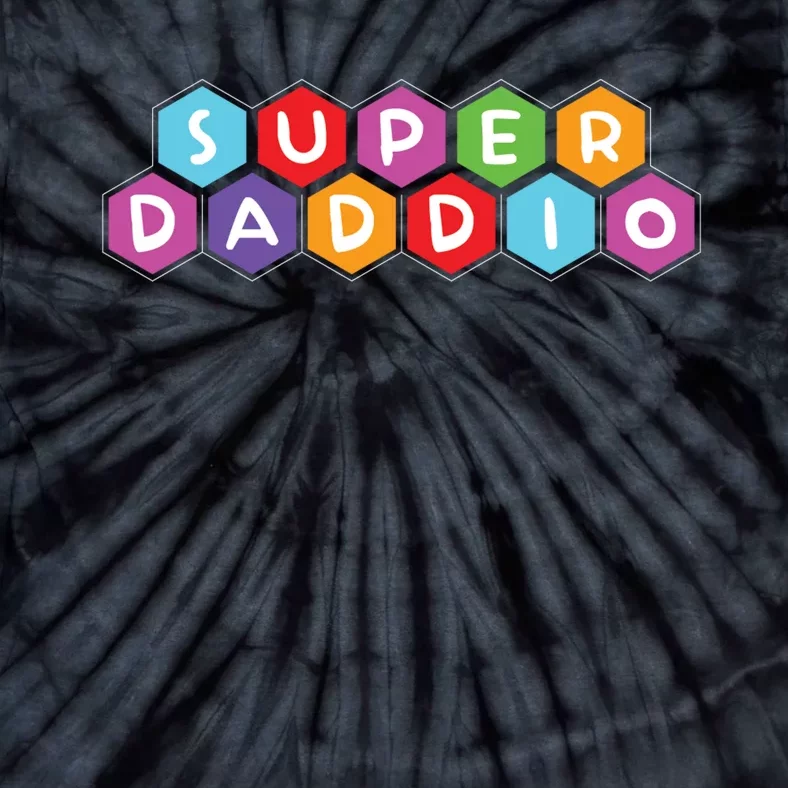 Super Daddio Funny Dad Gift Tie-Dye T-Shirt