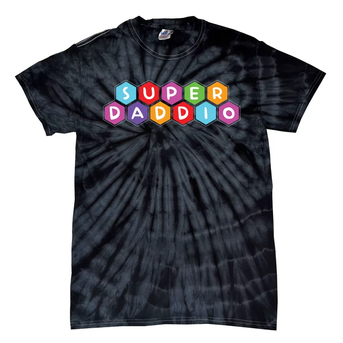 Super Daddio Funny Dad Gift Tie-Dye T-Shirt