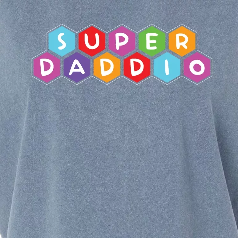 Super Daddio Funny Dad Gift Garment-Dyed Women's Muscle Tee