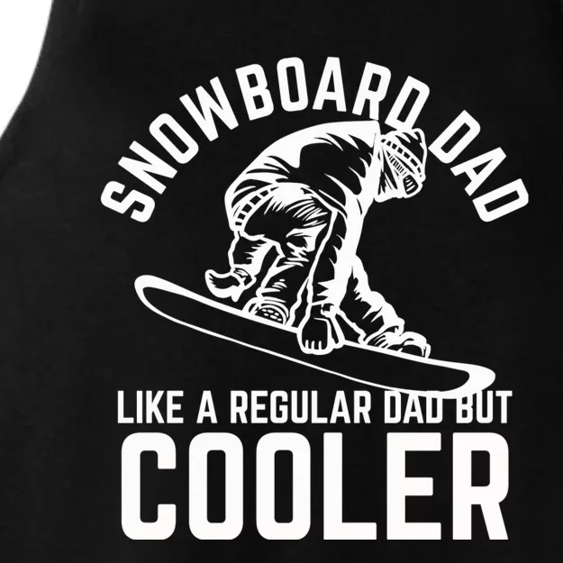 Snowboard Dad Father And Son Matching Ladies Tri-Blend Wicking Tank