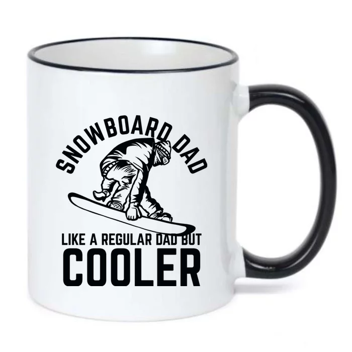 Snowboard Dad Father And Son Matching Black Color Changing Mug