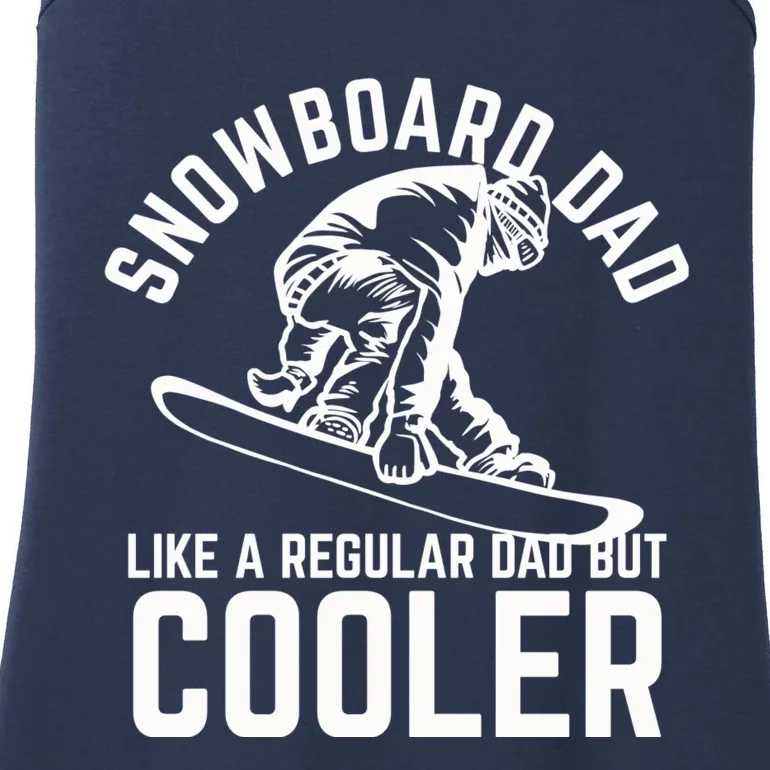 Snowboard Dad Father And Son Matching Ladies Essential Tank