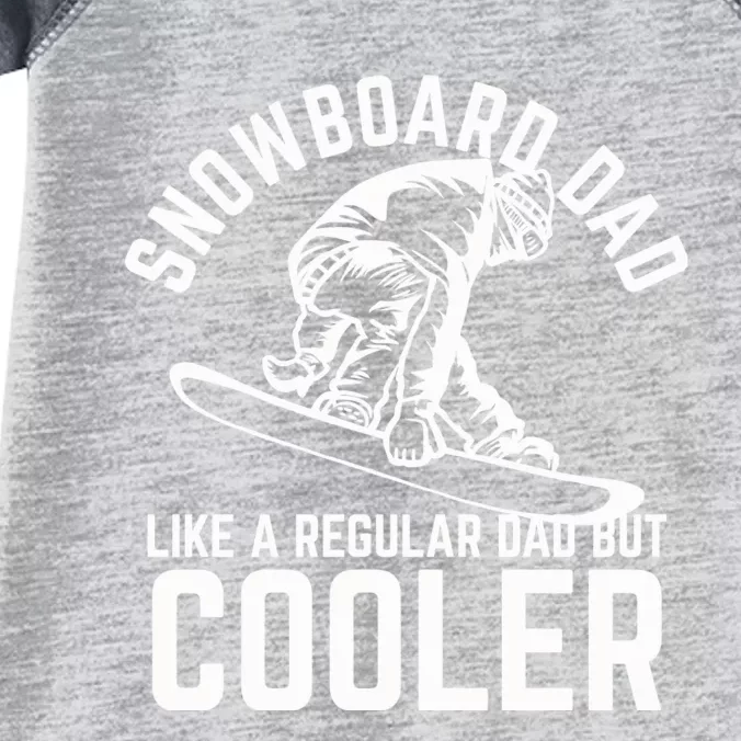 Snowboard Dad Father And Son Matching Infant Baby Jersey Bodysuit