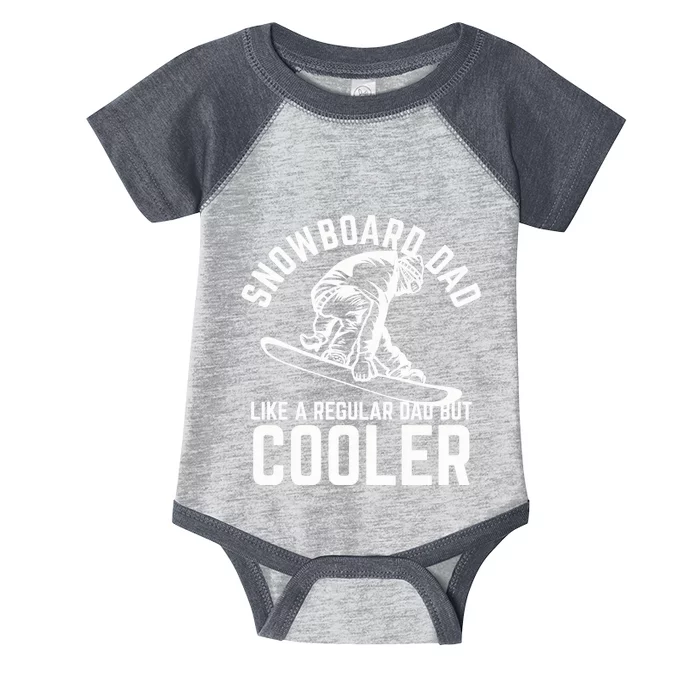 Snowboard Dad Father And Son Matching Infant Baby Jersey Bodysuit