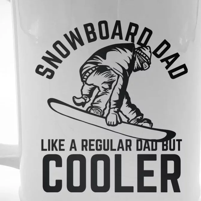 Snowboard Dad Father And Son Matching Front & Back Beer Stein