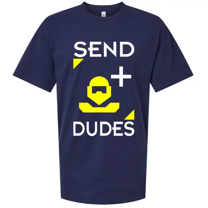 Send Dudes Funny Gamer Meme Sueded Cloud Jersey T-Shirt