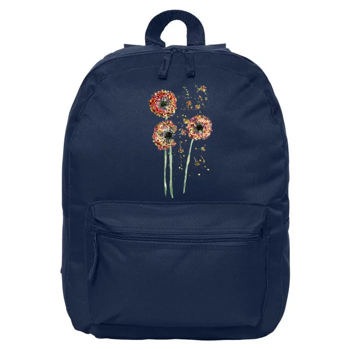 Spring Dandelion Floral Art 16 in Basic Backpack