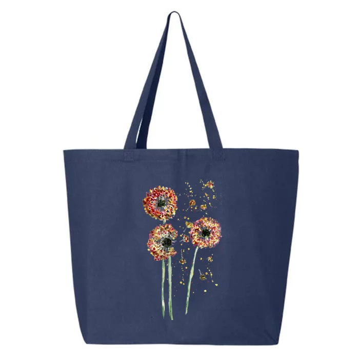 Spring Dandelion Floral Art 25L Jumbo Tote