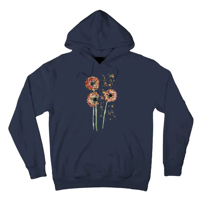 Spring Dandelion Floral Art Tall Hoodie