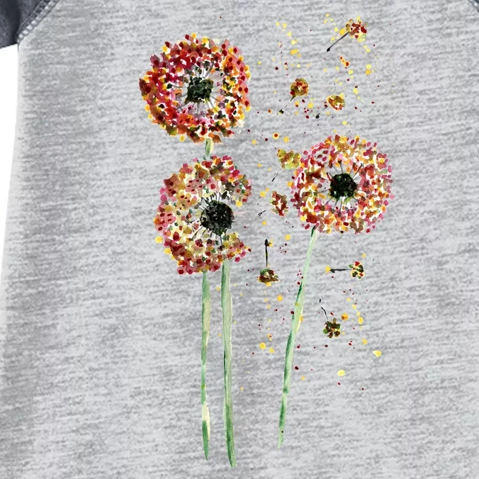 Spring Dandelion Floral Art Infant Baby Jersey Bodysuit