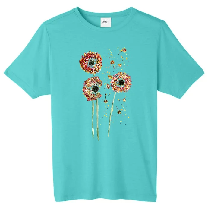 Spring Dandelion Floral Art ChromaSoft Performance T-Shirt