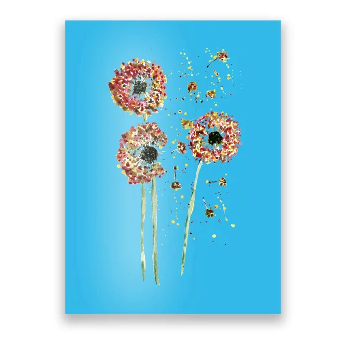 Spring Dandelion Floral Art Poster