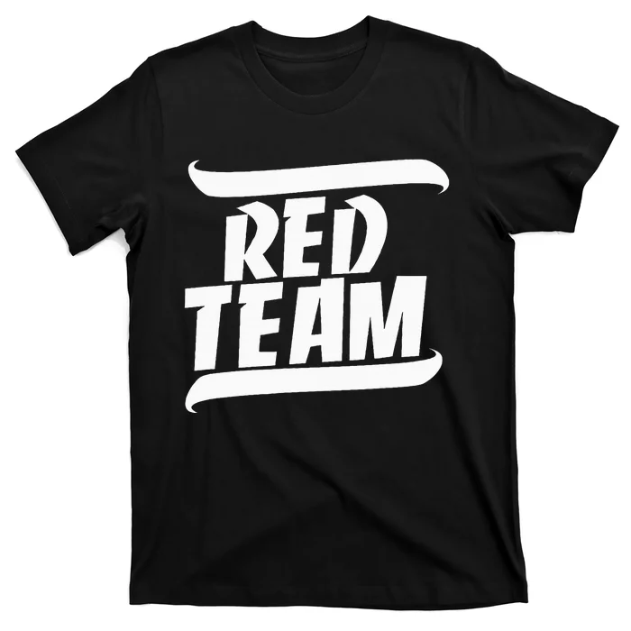 Sports Day Game Day Group Team Colors School Red Team T-Shirt