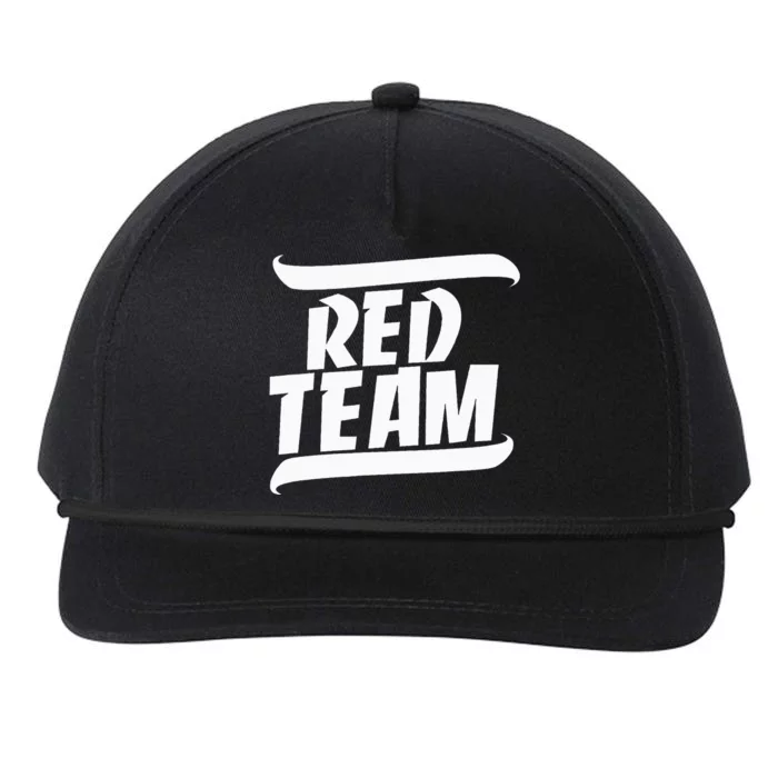 Sports Day Game Day Group Team Colors School Red Team Snapback Five-Panel Rope Hat