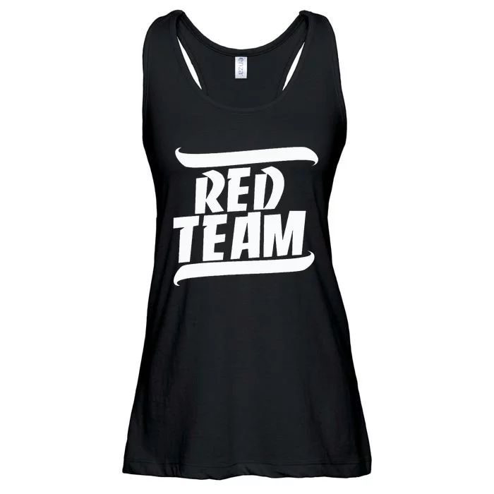 Sports Day Game Day Group Team Colors School Red Team Ladies Essential Flowy Tank