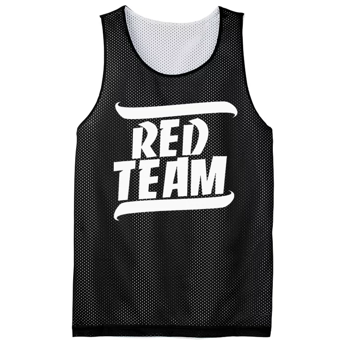 Sports Day Game Day Group Team Colors School Red Team Mesh Reversible Basketball Jersey Tank