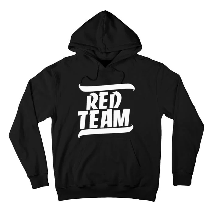 Sports Day Game Day Group Team Colors School Red Team Tall Hoodie