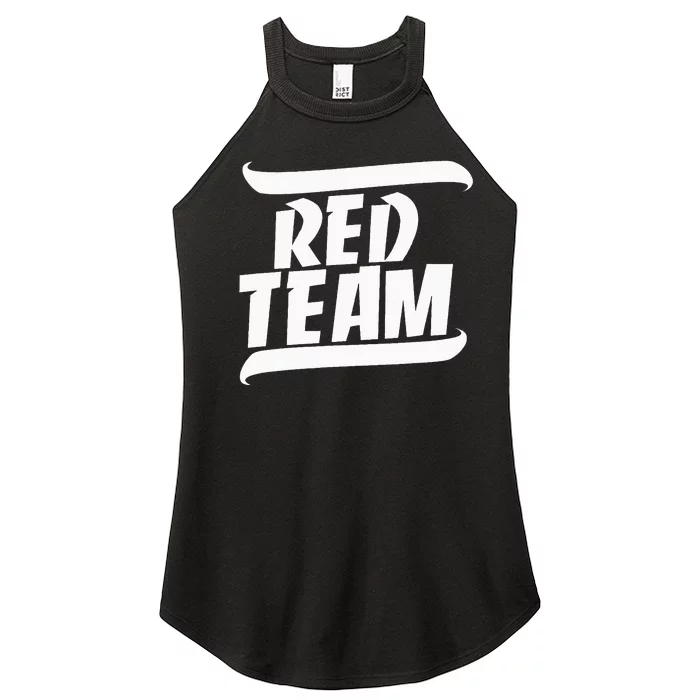 Sports Day Game Day Group Team Colors School Red Team Women’s Perfect Tri Rocker Tank