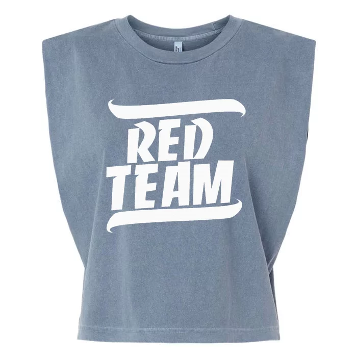 Sports Day Game Day Group Team Colors School Red Team Garment-Dyed Women's Muscle Tee