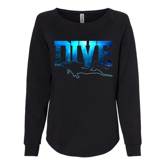 Scuba Diving Gift Dive Ocean Scuba Diver Gift Womens California Wash Sweatshirt