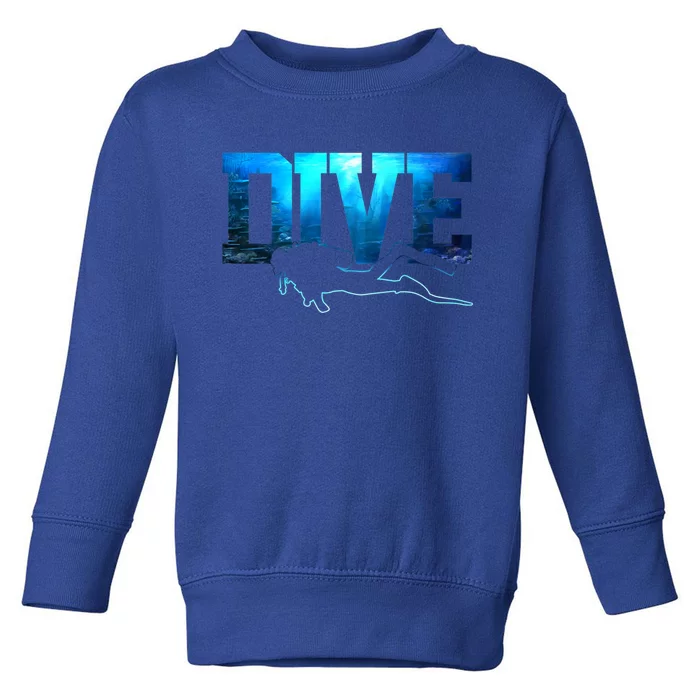 Scuba Diving Gift Dive Ocean Scuba Diver Gift Toddler Sweatshirt