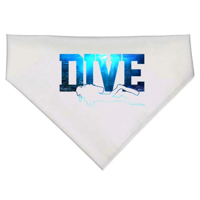 Scuba Diving Gift Dive Ocean Scuba Diver Gift USA-Made Doggie Bandana