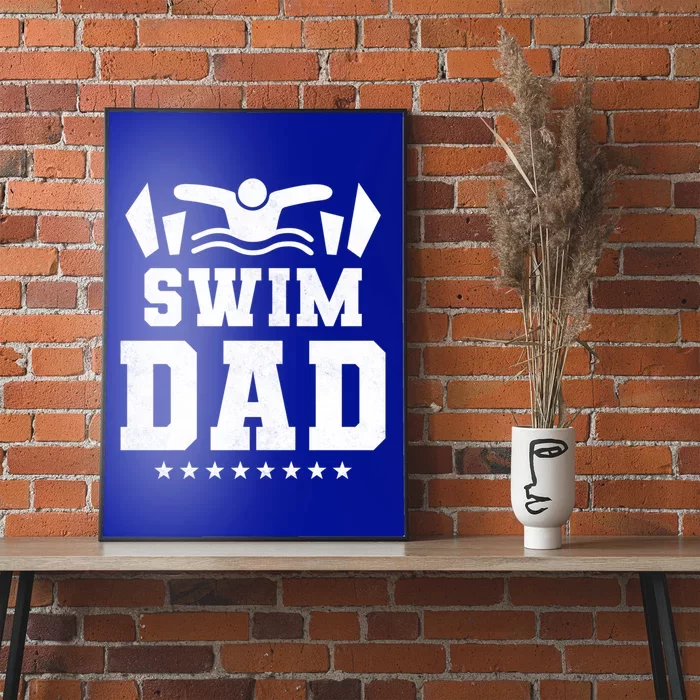 Swim Dad Gift Poster