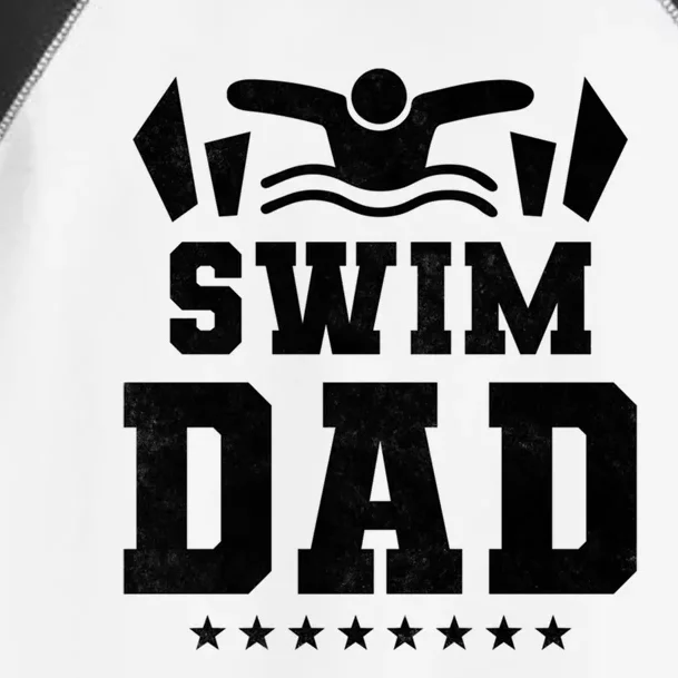 Swim Dad Gift Toddler Fine Jersey T-Shirt