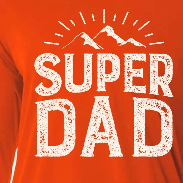 Super Dad Gift For Father's Day Cooling Performance Long Sleeve Crew