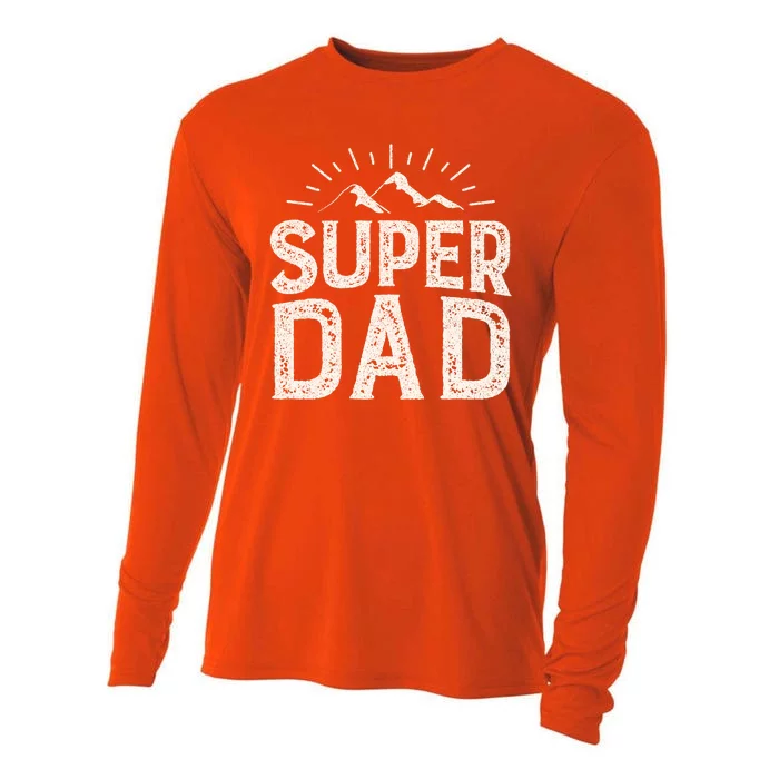 Super Dad Gift For Father's Day Cooling Performance Long Sleeve Crew