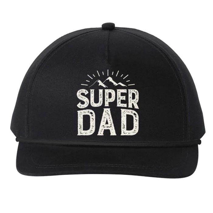 Super Dad Gift For Father's Day Snapback Five-Panel Rope Hat