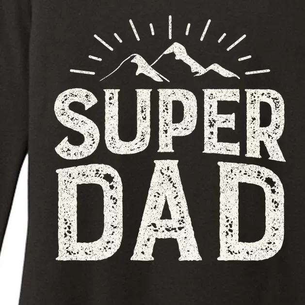 Super Dad Gift For Father's Day Womens CVC Long Sleeve Shirt