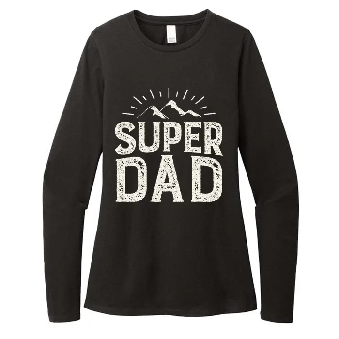 Super Dad Gift For Father's Day Womens CVC Long Sleeve Shirt