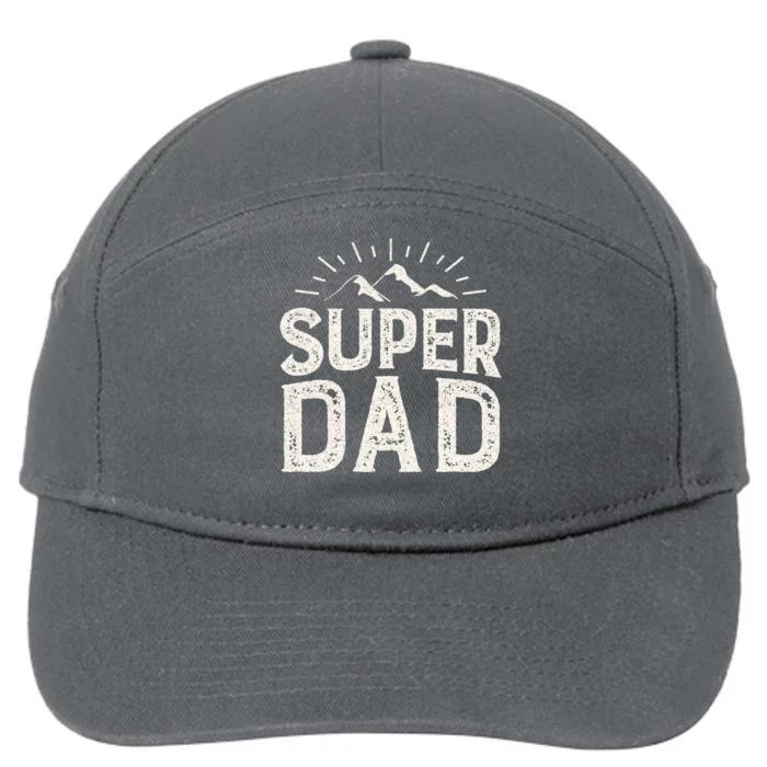 Super Dad Gift For Father's Day 7-Panel Snapback Hat