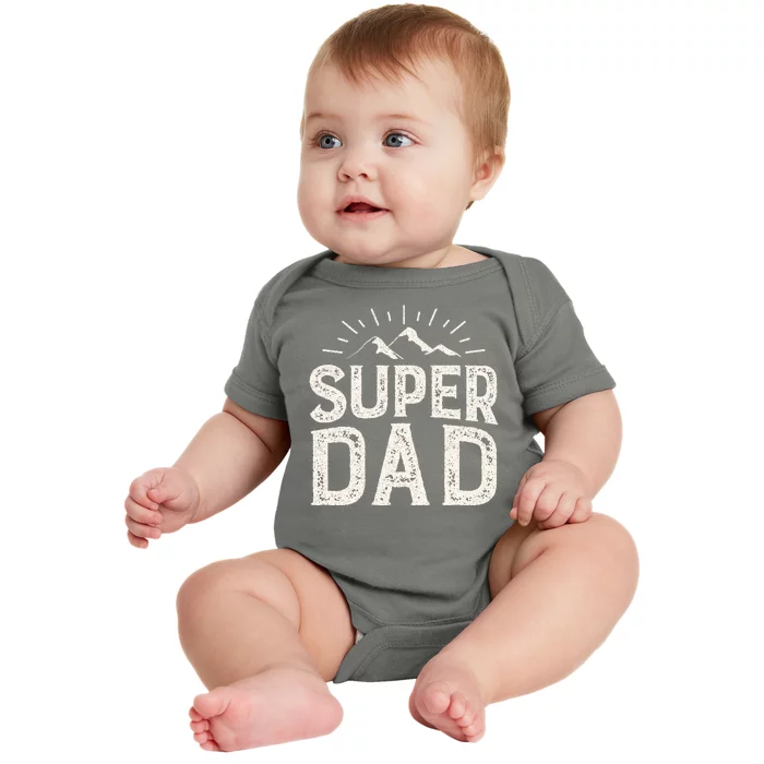 Super Dad Gift For Father's Day Baby Bodysuit