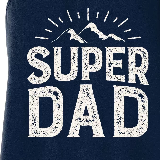 Super Dad Gift For Father's Day Women's Racerback Tank