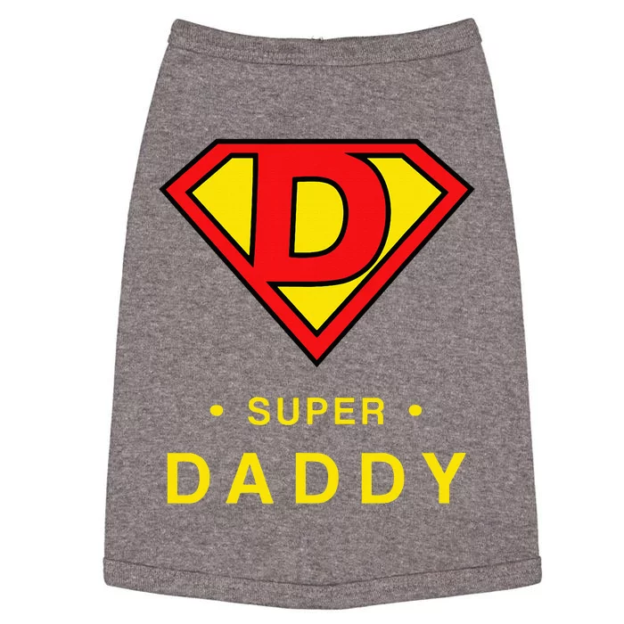 Super Daddy Gift Fathers Day Present Super Hero Doggie Tank