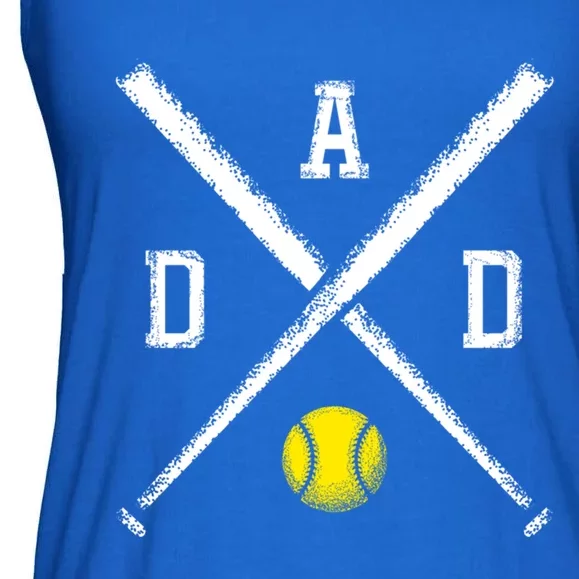 Softball Dad Gift Game Day Great Gift Ladies Essential Flowy Tank