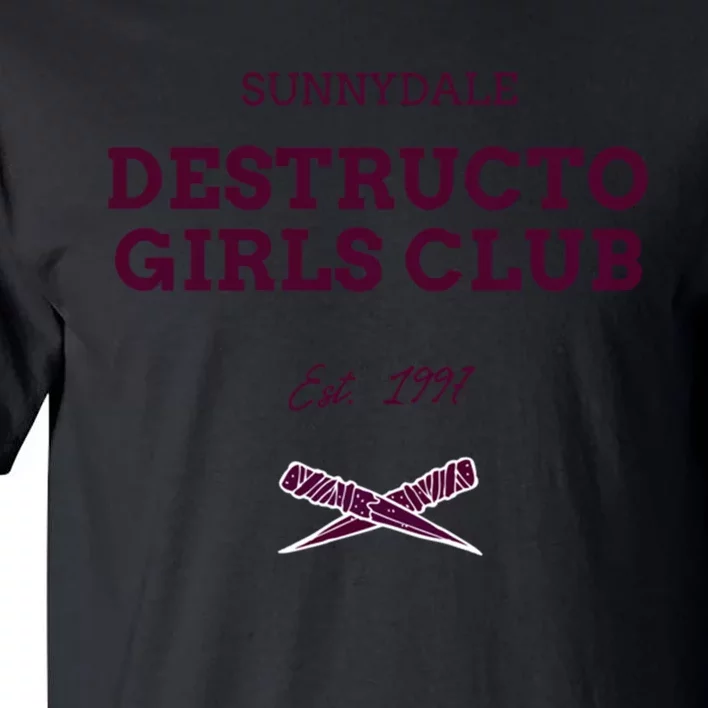 Sunnydale Destructo Girls Club Btvs Tall T-Shirt