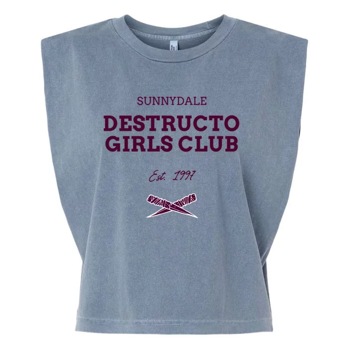 Sunnydale Destructo Girls Club Btvs Garment-Dyed Women's Muscle Tee