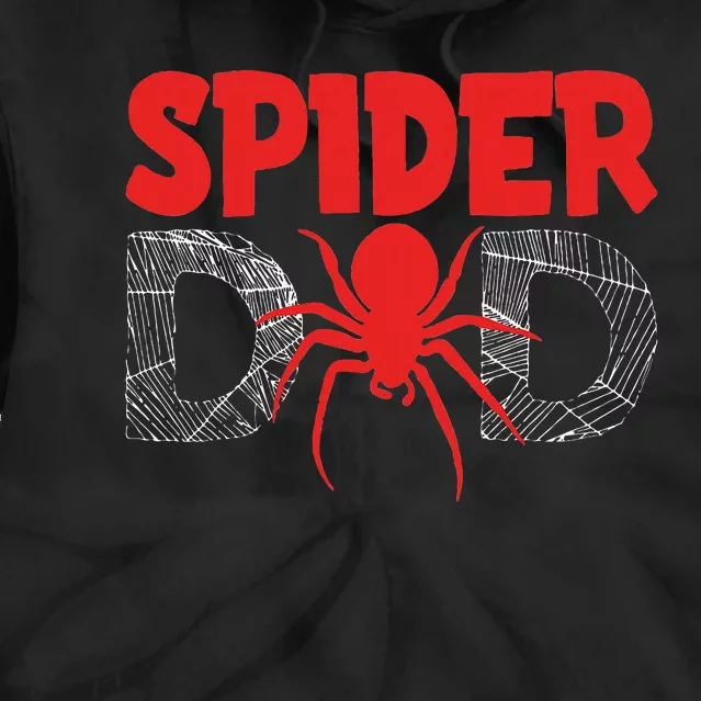 Spider Dad Gift Idea for Spider Enthusiasts Tie Dye Hoodie